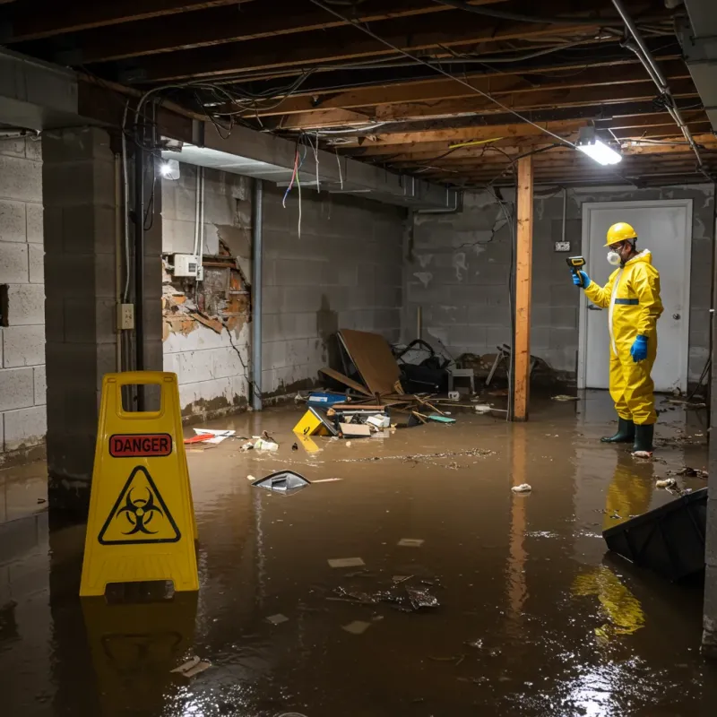 Flooded Basement Electrical Hazard in Colorado City, AZ Property